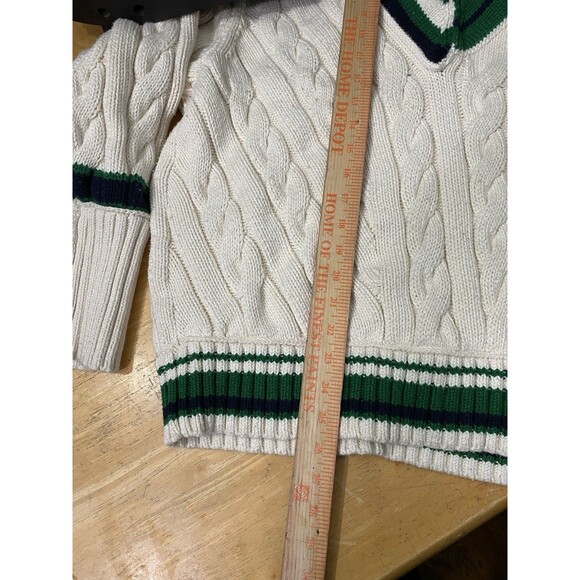 Banana Republic BR Athletics Cricket Sweater Luxurious Soft Size M 23.5pit2pit - Picture 11 of 11